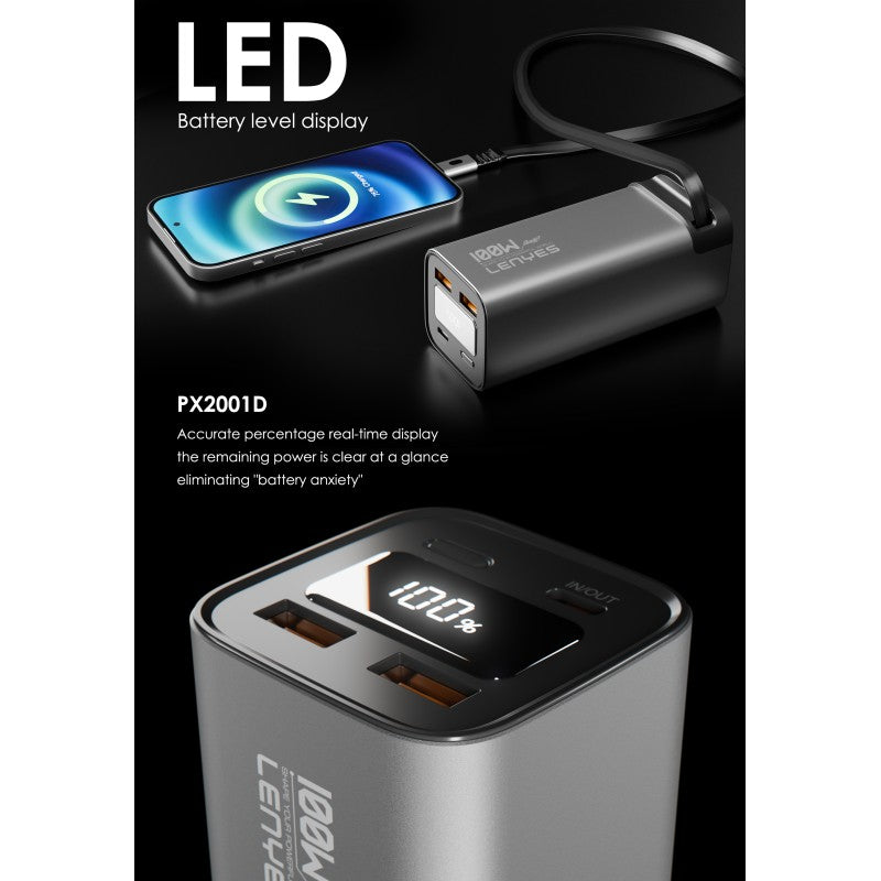 Power Bank Lenyes PX2001D 20.000 mAh 100W