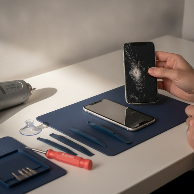 ¿Qué puedo hacer si se rompe la pantalla de mi iPhone 11?
