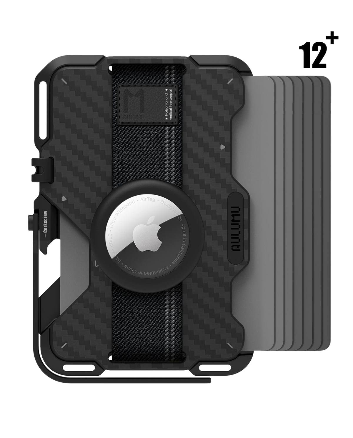 Cartera MagSafe Aulumu G03 Fibra de Carbono