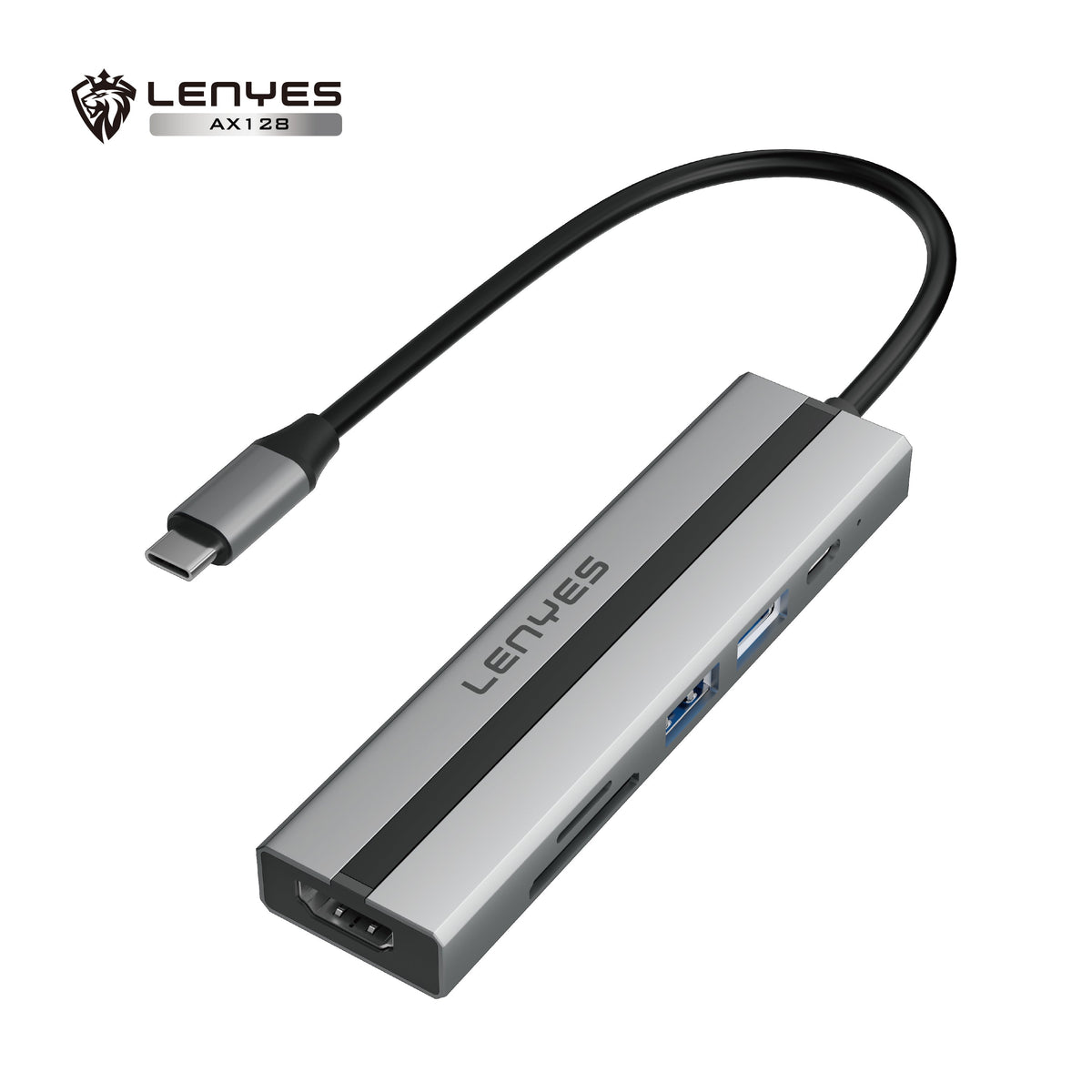 Hub USB-C 6 en 1 Lenyes AX128