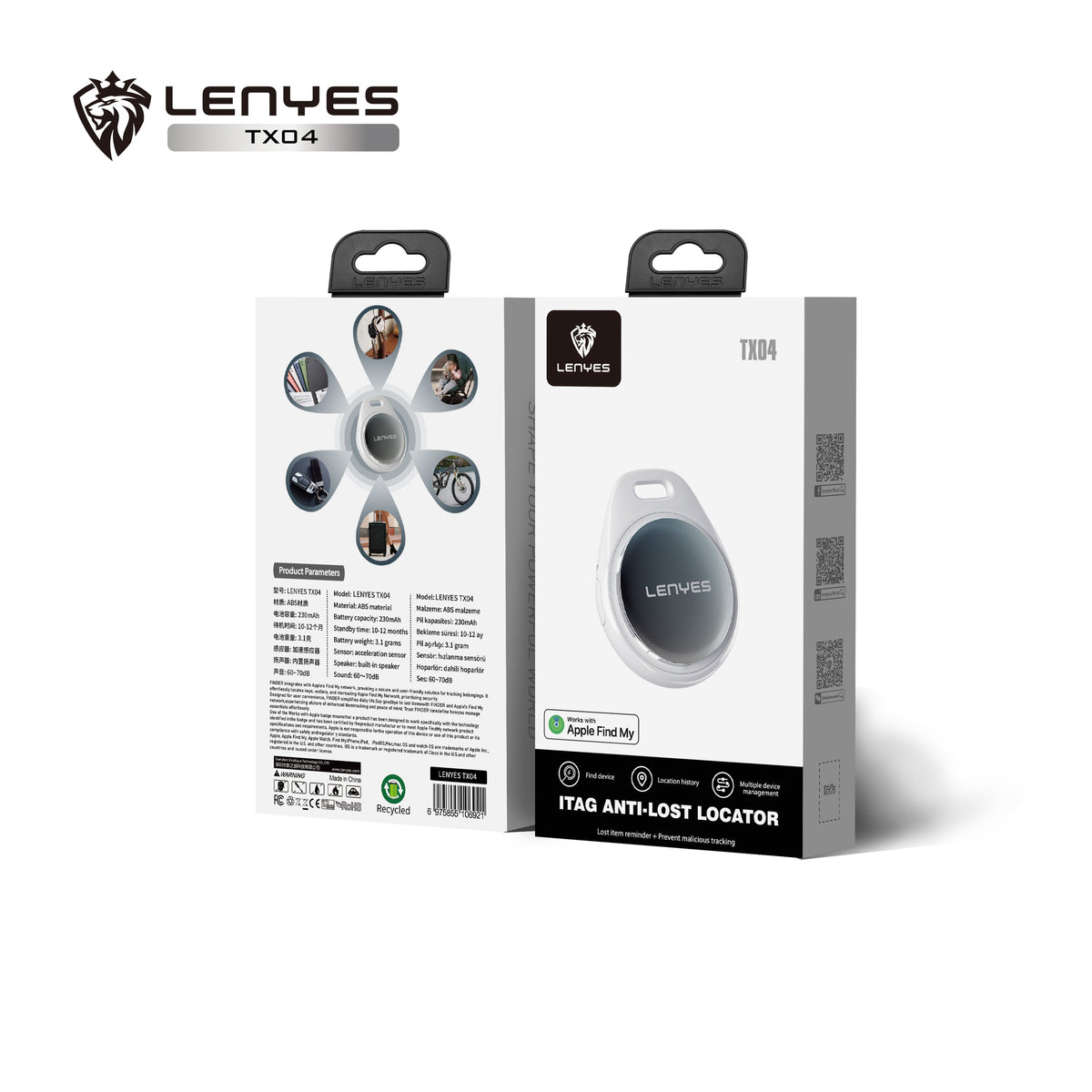 Localizador Anti-Pérdida Lenyes TX04