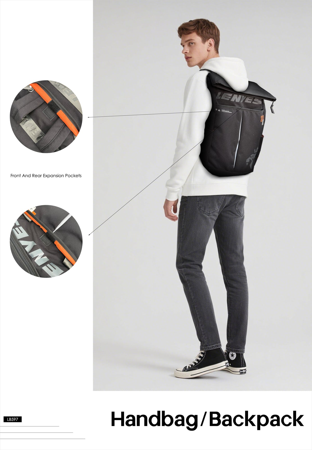 Mochila Lenyes LB597 para portátil
