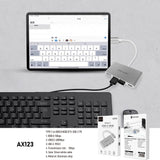 Hub USB-C 4 en 1 Lenyes AX123