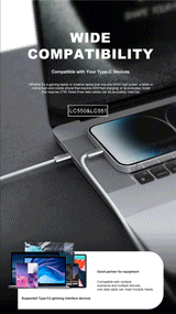 Cable USB-C a USB-C Lenyes LC550 240W
