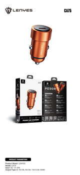 Cargador de Coche Lenyes CA75 30W USB-C PD
