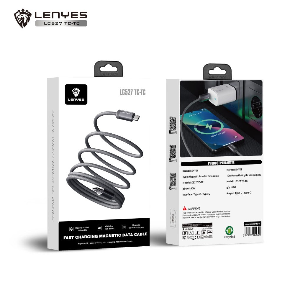 Cable Magnético USB-C Lenyes LC527 60W