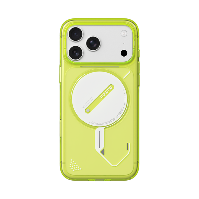 Funda Aulumu A18 Ghost Lumen Lemon Yellow para iPhone 18/17 Pro Max