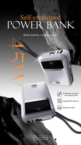Power Bank Lenyes C03-A 20.000 mAh Silver