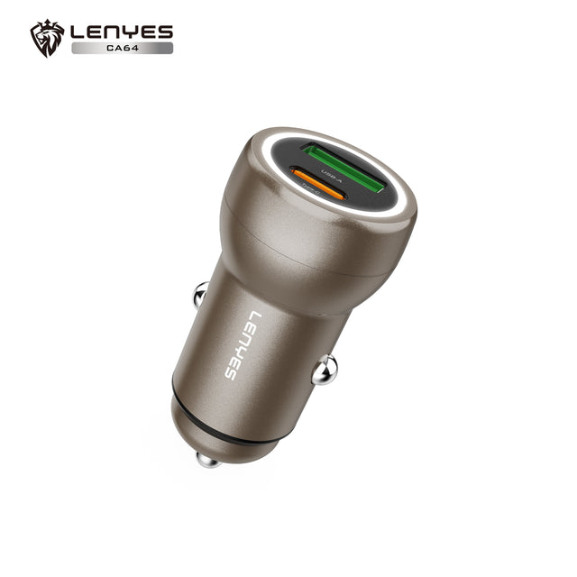 Cargador de Coche Lenyes CA64 95W 3 Puertos USB-C