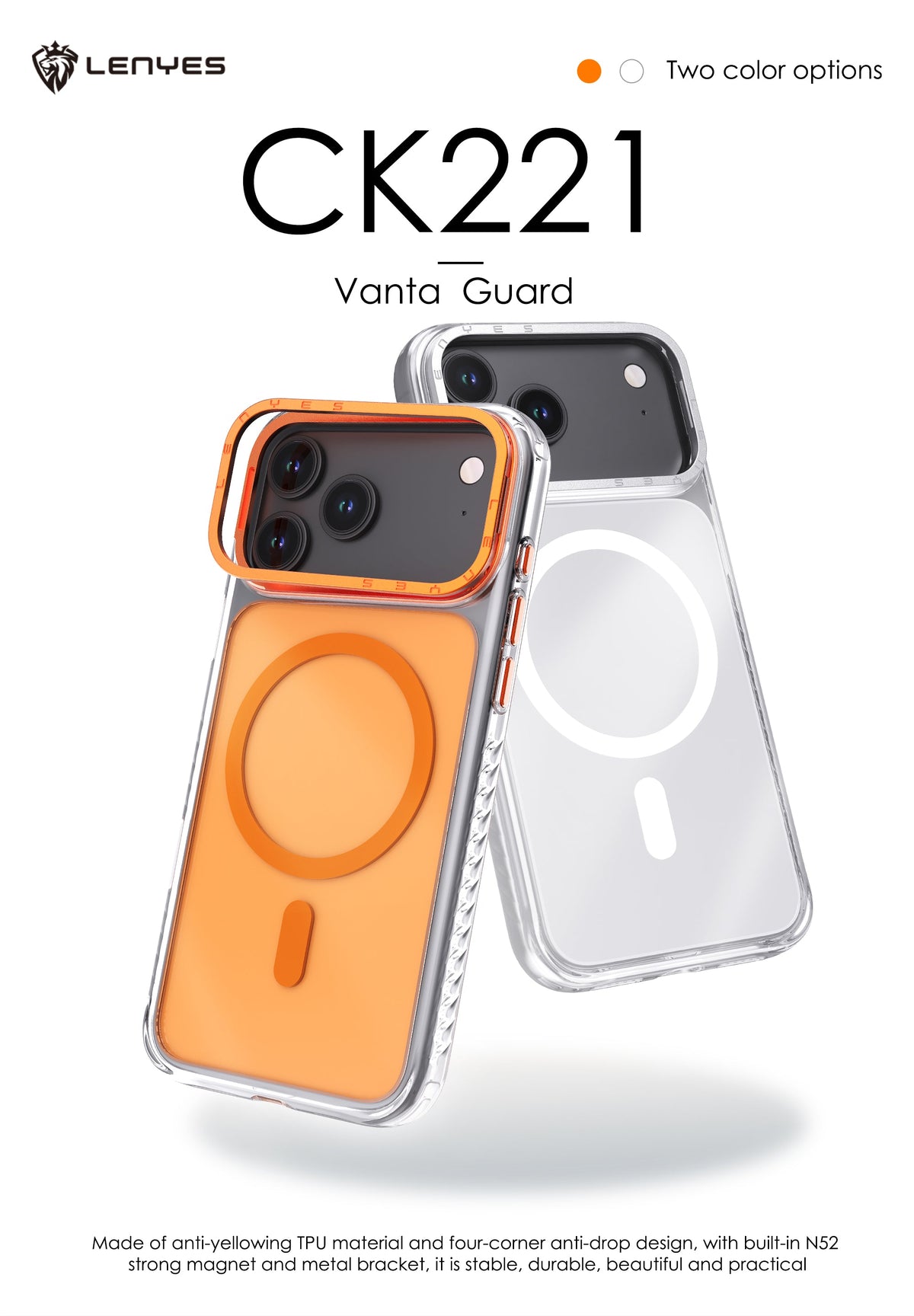 Funda Lenyes CK221 Vanta Guard para iPhone