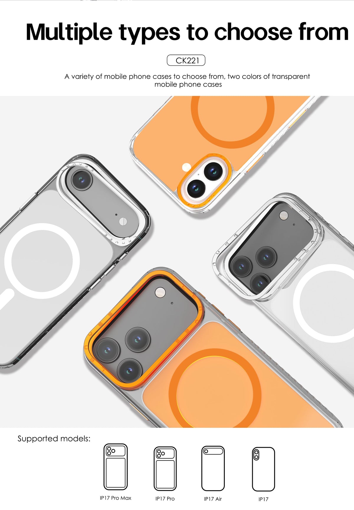 Funda Lenyes CK221 Vanta Guard para iPhone