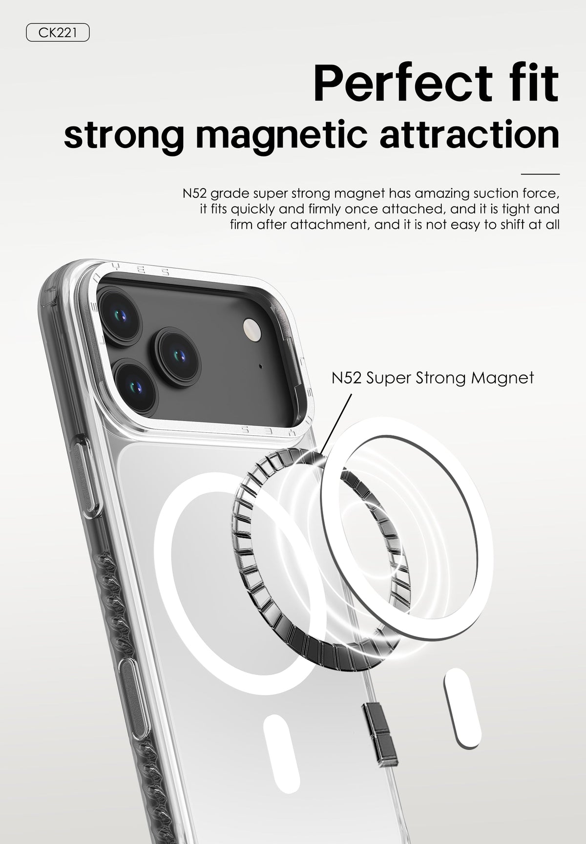 Funda Lenyes CK221 Vanta Guard para iPhone