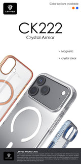 Funda Lenyes CK222 Crystal Armor para iPhone