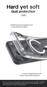 Funda Lenyes CK222 Crystal Armor para iPhone