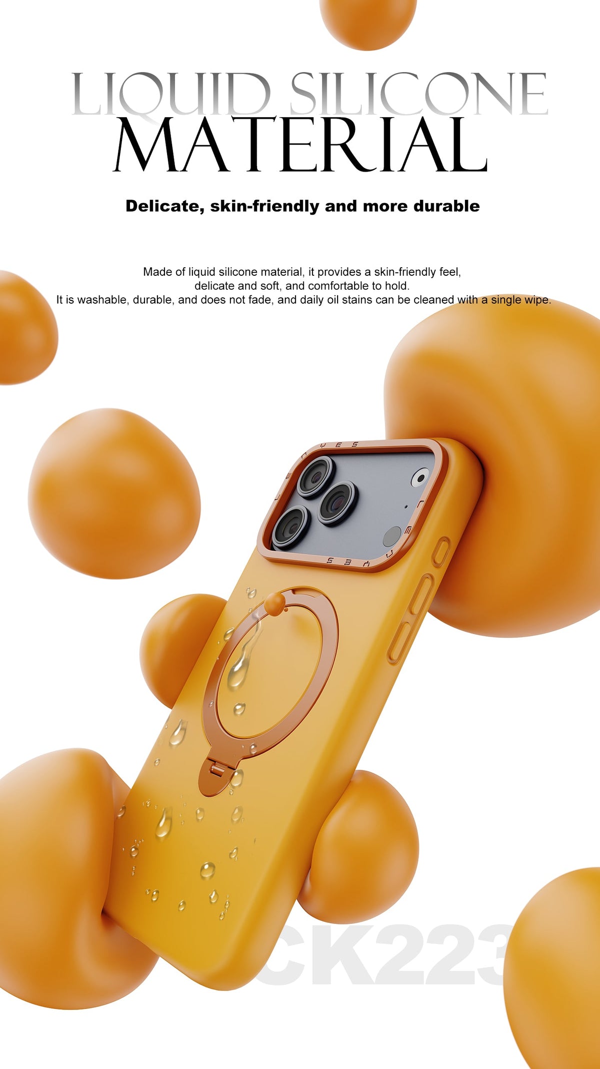 Funda Lenyes CK223 Silicon Armor para iPhone
