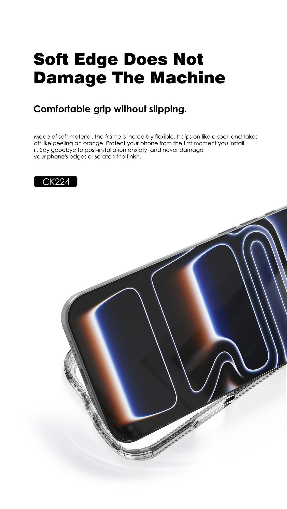 Funda Lenyes CK224 Crystal Guard para iPhone