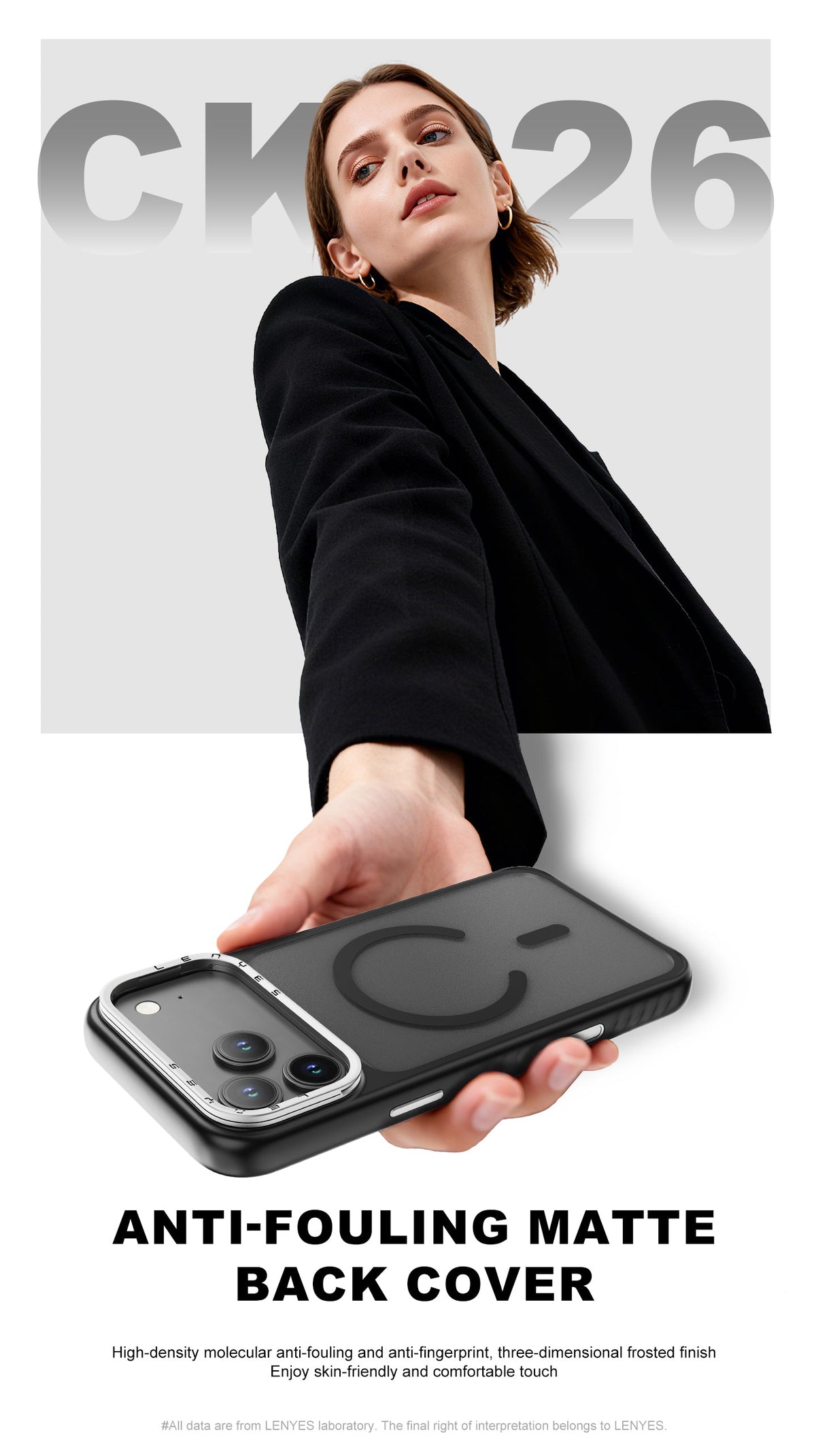Funda Lenyes CK226 Silk Armor para iPhone