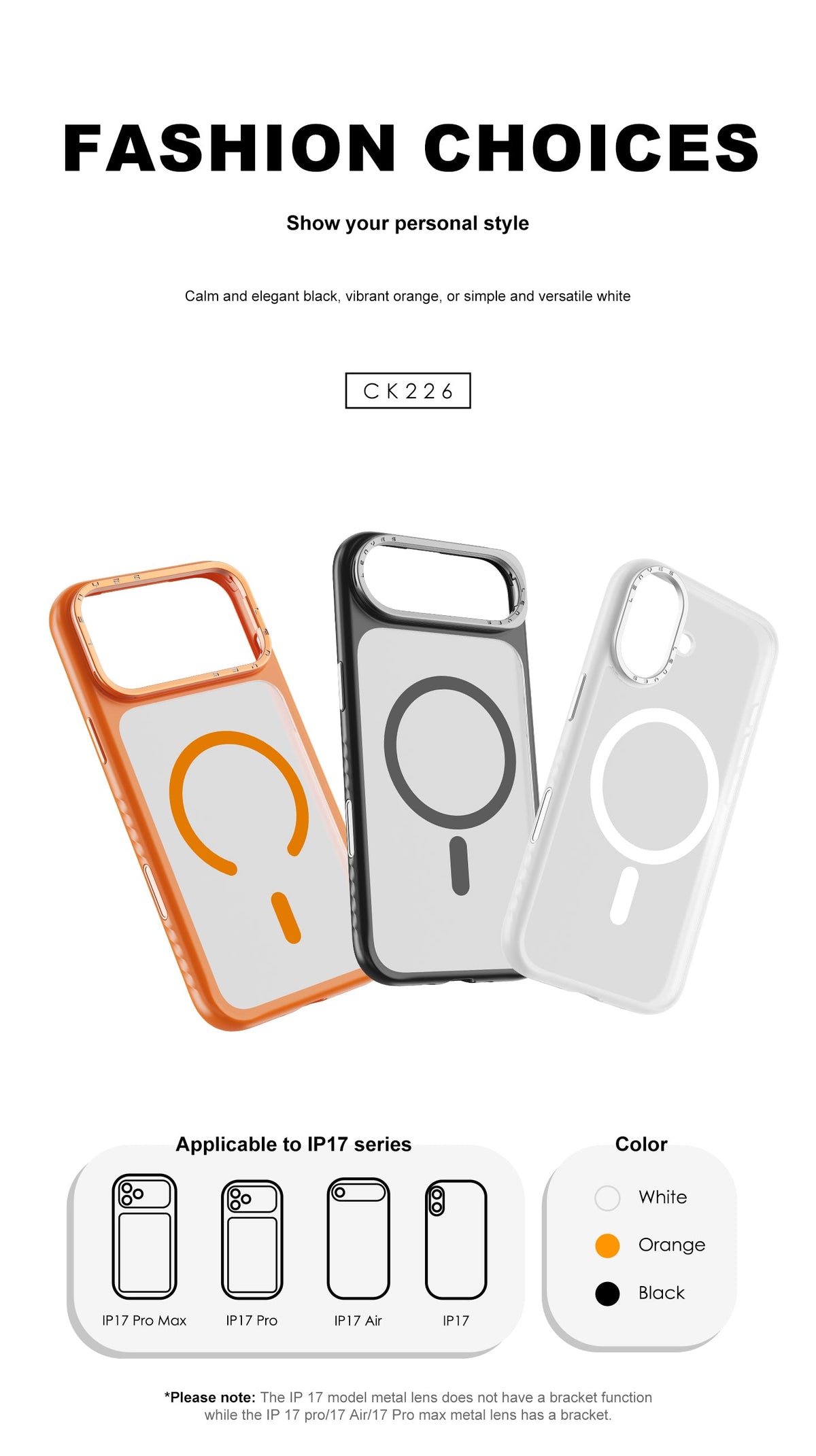 Funda Lenyes CK226 Silk Armor para iPhone