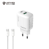 Cargador Dual 30W Lenyes LCH93 USB-C + USB-A