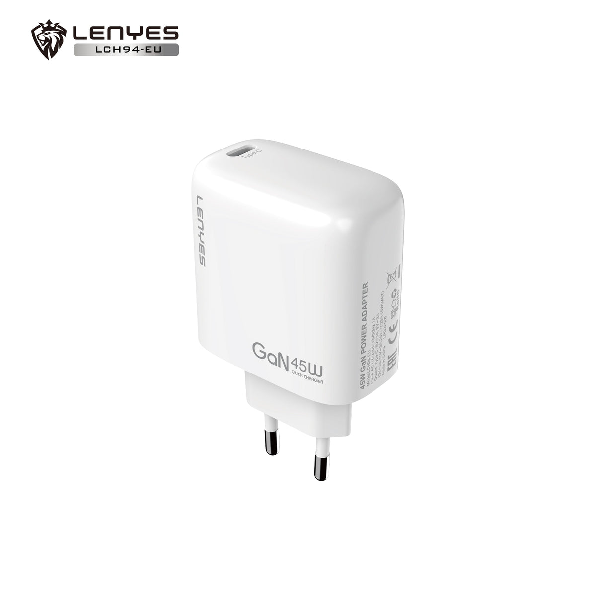 Cargador USB-C 45W Lenyes LCH94 con Cable