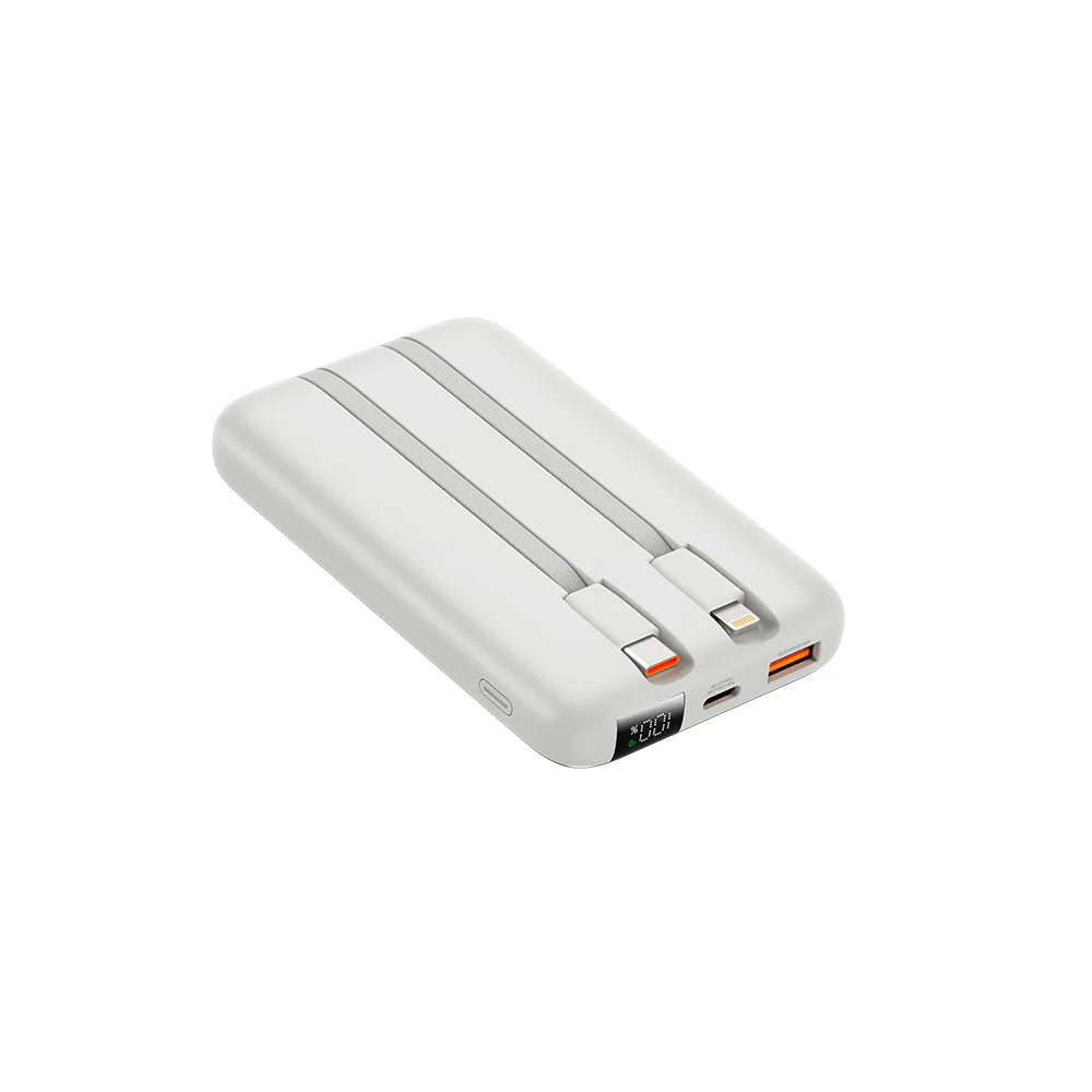 Batería Externa 10000mAh FreeVolt Slim 22.5W Plateado