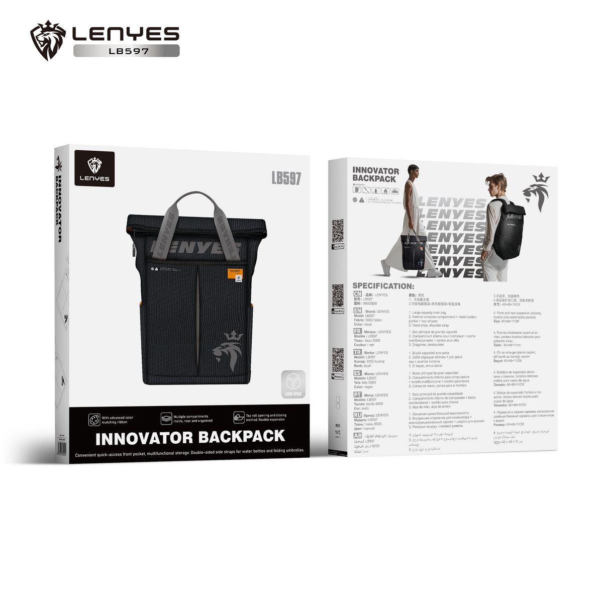 Mochila Lenyes LB597 para portátil