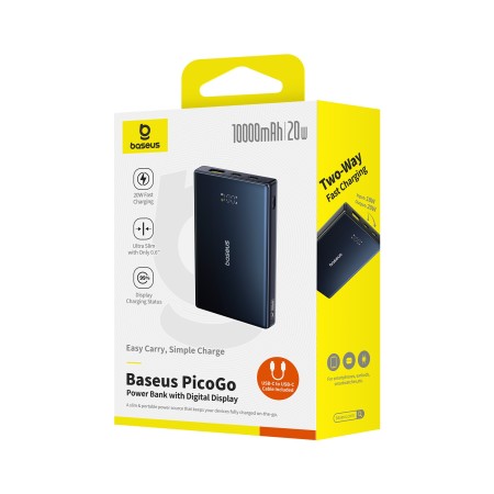 Baseus PicoGo Power Bank 10000mAh 20W Display Digital
