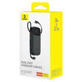 Baseus QPow2 Power Bank 20000mAh 22.5W Cables Integrados Negro