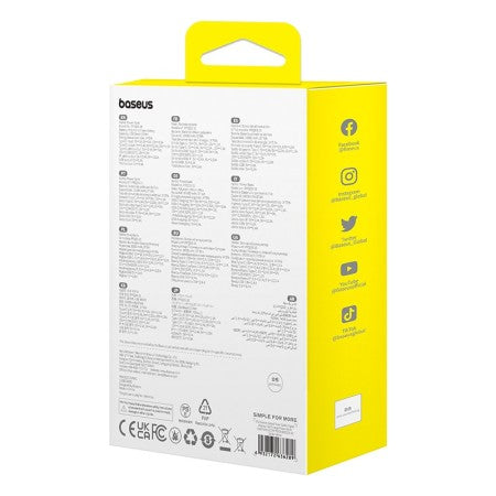 Baseus QPow2 Power Bank 20000mAh 22.5W Cables Integrados Negro